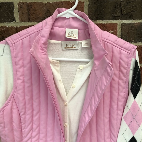 Women’s EP golf sweater & vest - Picture 2 of 3